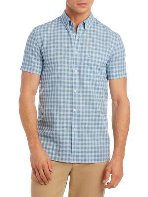 Lacoste Checkered Slim-fit Button-down Shirt