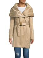 Donna Karan Oversized Shawl Belted Coat