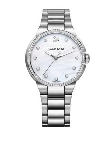 Swarovski City Pave White-dial Bracelet Watch