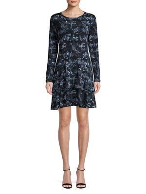 Michael Michael Kors Floral Tiered Dress