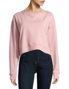 Highline Collective Cropped Cotton-blend Sweatshirt