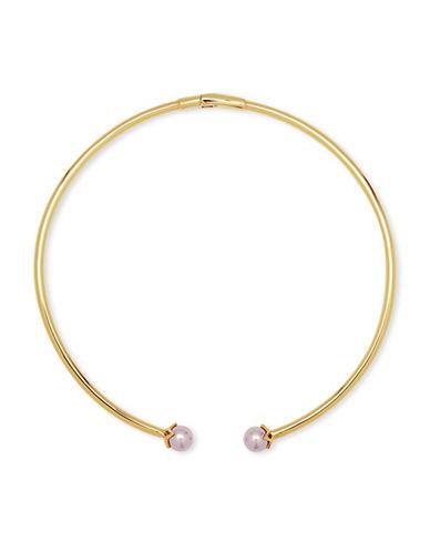 Ivanka Trump 10mm Faux Pearl 10k Goldplated Open Cuff Bracelet