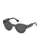 Balenciaga 65mm Round Sunglasses