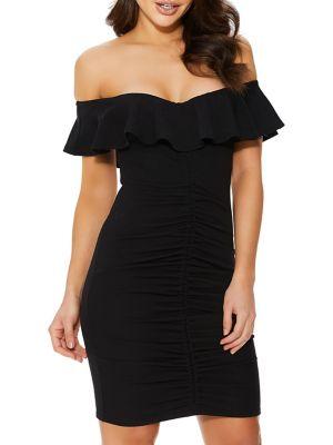 Quiz Ruched Mini Dress
