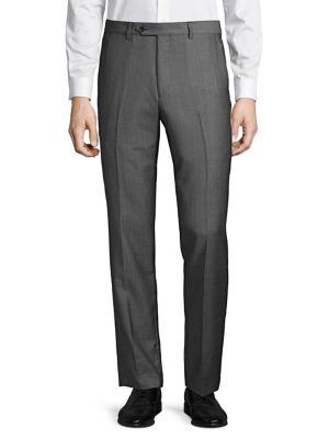 Black Brown Italian Wool Suit Separate Pants