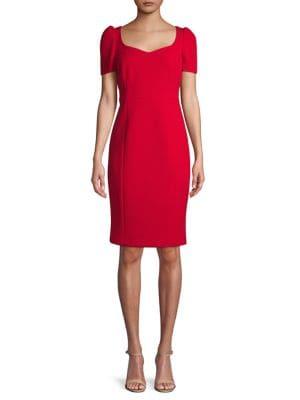 Calvin Klein Puff-shoulder Sheath Dress