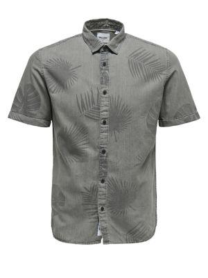 Only And Sons Chambray Floral Shirt