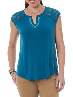 Democracy Floral Lace Top