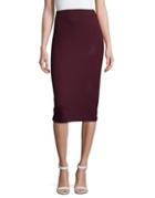 Lord & Taylor Textured Knit Pencil Skirt