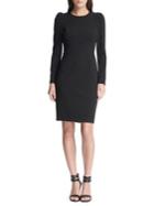 Donna Karan Juliet-sleeve Sheath Dress