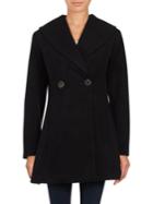 T Tahari Solid Wool-blend Coat