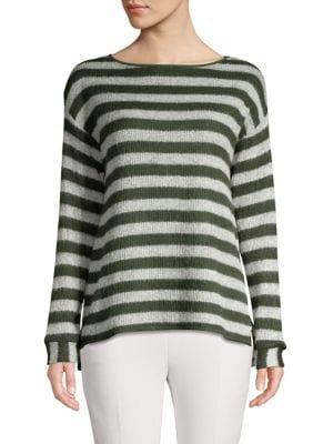 Vince Camuto High-low Striped Sweater