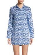 Tommy Bahama Tide Seashell Cotton Boyfriend Shirt