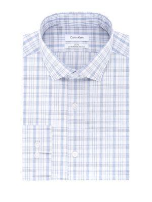 Calvin Klein Check Slim-fit Dress Shirt