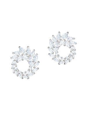 Swarovski Louison Crystal Leaf-shaped Stud Earrings