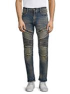 True Religion Rocco Moto Combat Slim-fit Jeans