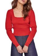 Astr The Label Bijou Balloon-sleeve Sweater