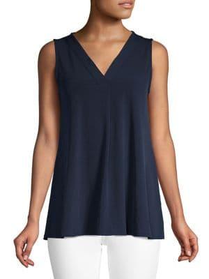 Premise Split Neck Sleeveless Top