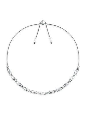 Michael Kors Mercer Sterling Silver Link Slider Necklace