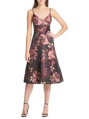 Eliza J Jacquard A-line Dress