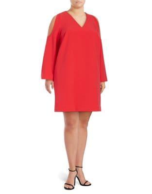 Rachel Rachel Roy Plus Cold-shoulder Shift Dress