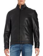 Calvin Klein Sherpa-lined Faux Leather Jacket