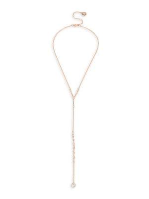 Bcbgeneration Love Affirmation Rose-goldtone Delicate Y Necklace