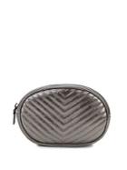Steve Madden Metallic Quilted Faux-leather Belt Bag