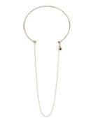 Bcbgeneration Orbital Clear Crystal Choker Necklace With Chain