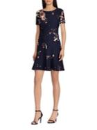 Lauren Ralph Lauren Petite Floral-print Crepe Dress