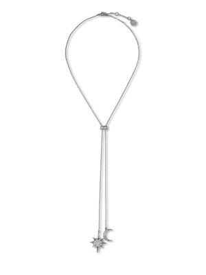 Vince Camuto Celestial Skies Crystal Crescent And Starburst Pendant Necklace