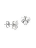 Majorica Starlight Organic Pearl, Crystal And Sterling Silver Earrings