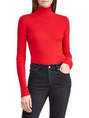Lauren Ralph Lauren Petite Ribbed Turtleneck Sweater