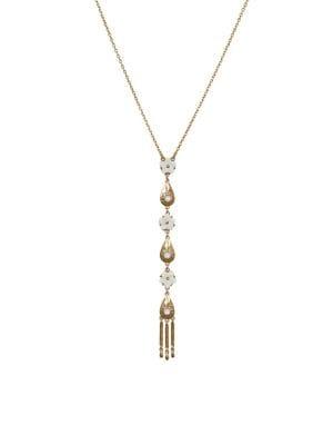 Lucky Brand Floral Tribes Goldtone Y-necklace
