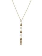 Lucky Brand Floral Tribes Goldtone Y-necklace