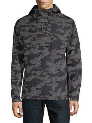 Askya Reflective Camo Printed Windbreaker