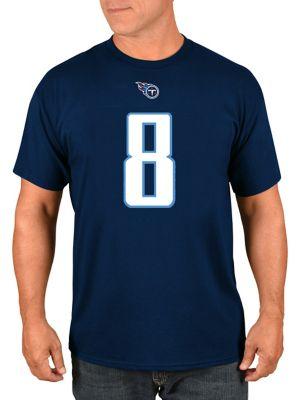 Majestic Marcus Mariota Tennessee Titans Nfl Eligible Receiver Iii Cotton Jersey Tee