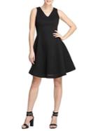 Donna Karan Textured Fit-&-flare Dress