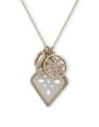Ivanka Trump Mother-of-pearl And Crystal Pendant Necklace