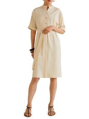 Mango Soft Waist-tie Dress
