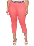 Rafaella Plus Belted Capris