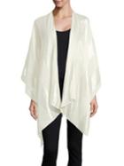 Lord & Taylor Striped Asymmetrical Cape