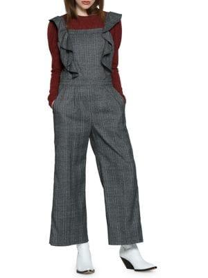 Walter Baker Tartan Plaid Wide-leg Jumpsuit