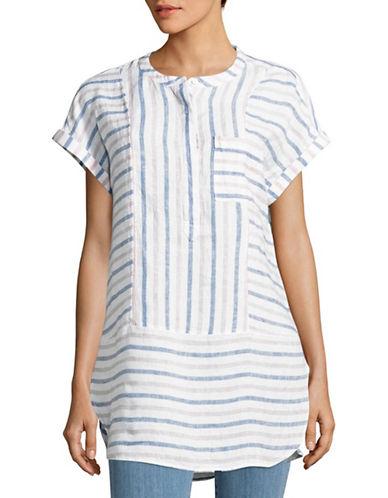 Two By Vince Camuto Striped Linen Tunic
