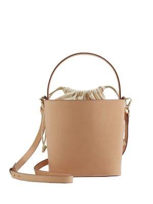 Mango Leather Bucket Bag