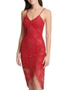 Guess Embroidered Mesh Slip Dress