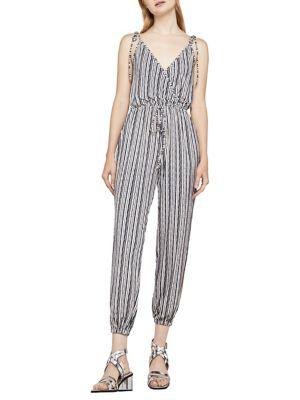 Bcbgeneration Birchy Striped Surplice Jumpsuit