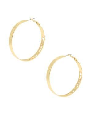 Bcbgeneration Affirmation Something Special Cut-out Hoop Earrings-2