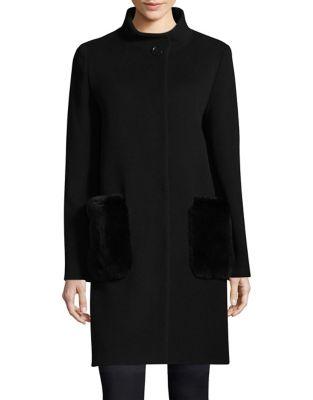 Cinzia Rocca Icons Stand Collar Fur Coat