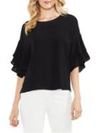 Vince Camuto Petite Drop Shoulder Tiered-sleeve Blouse